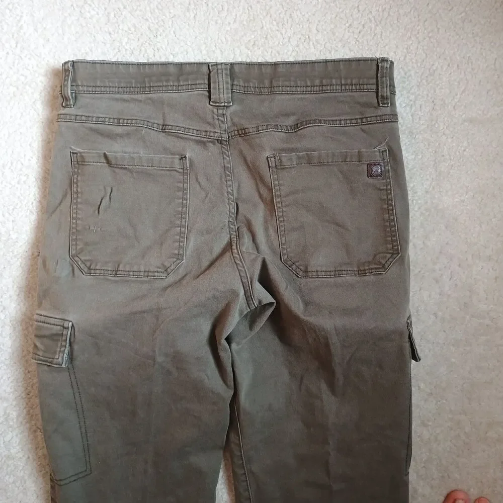 Weatherproof Utility Cargo Pants Mens 32x29 (actual) Olive Green Straight Leg
